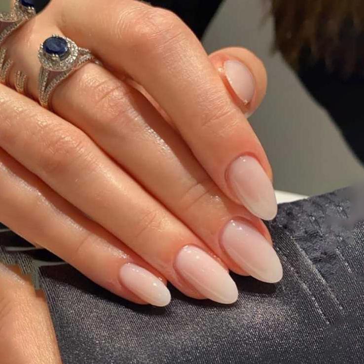 

Cross-Border Hot-Selling Almond-Shaped Gradient Press-On Nail Stickers