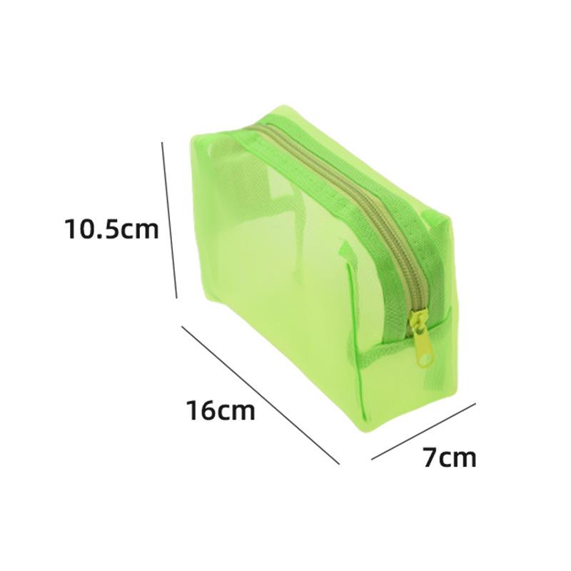 Nylon Mesh Cosmetic Bag Storage Lipstick Bag Earphone Data Cable Storage Bag Portable Travel Storage Bag