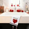 ARKENY Valentines Day Kitchen Towels Set of 2,Red Heart Love Dish Towels 18x26 Inch Drying Dishcloth,Farmhouse Home Daily Seasonal Decoration AD413