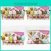 Cream Rilakkuma Ice Action Figure Model Pvc 6piece Set Decor Gift Collectible