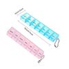 2 PCS Weekly Pill Organizer 7 Day Pill Box Organizer Medicine Box Tablet Dispenser Organiser Storage Case Portable