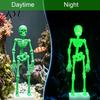 Moving Fish Tank Ornament Dancing Skeleton Aquarium Bubbler, Action Ornament, Glow in The Dark Interactive Decoration Decor, Air-Driven Bubbler