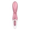 Vibromasseur rabbit - satisfyer - hug me - silicone 100% - flexible - rose