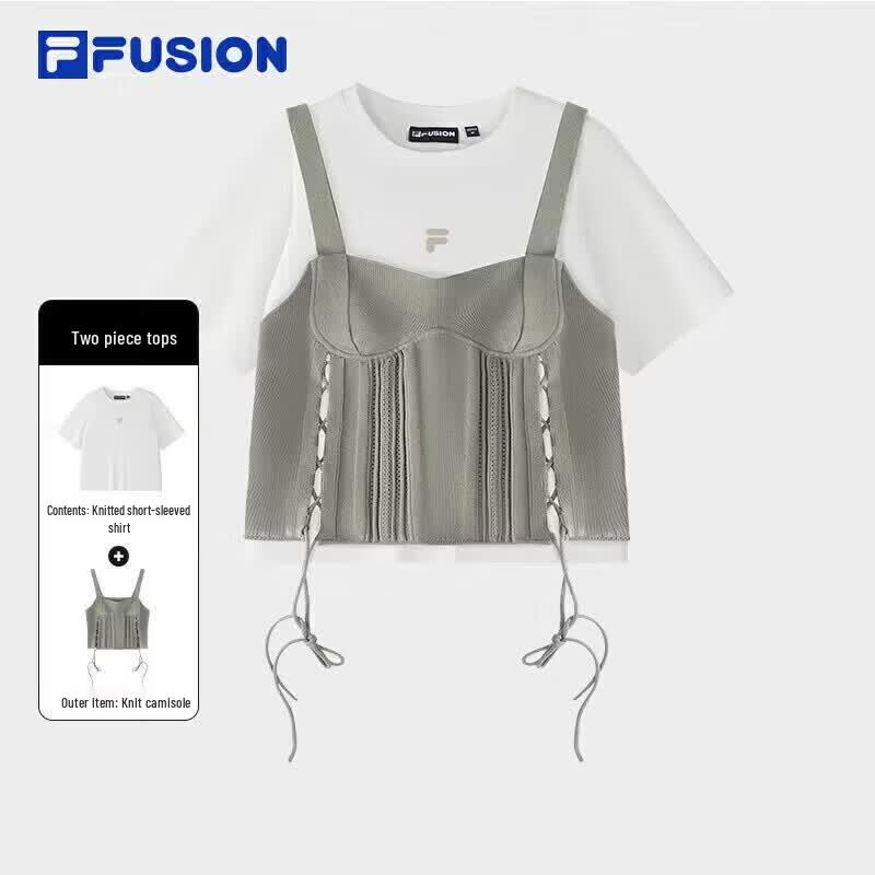 Женский комплект из двух предметов FILA FUSION: топ-майка и футболка L