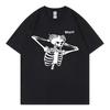 Confused Skeleton Funny Meme Graphic T Shirts Unisex Unisex Clothing Gothic Fashion Tshirts Summer 100cotton Short Sleeve Tshirt