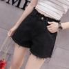 Denim Shorts Women's Summer High Waist New Temperament Lady Wearing Rough Edge Short Pants Tide
