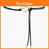 French Vintage Metal Waist Belt For Dresses With Adjustable Ties For Casual And Office Wear