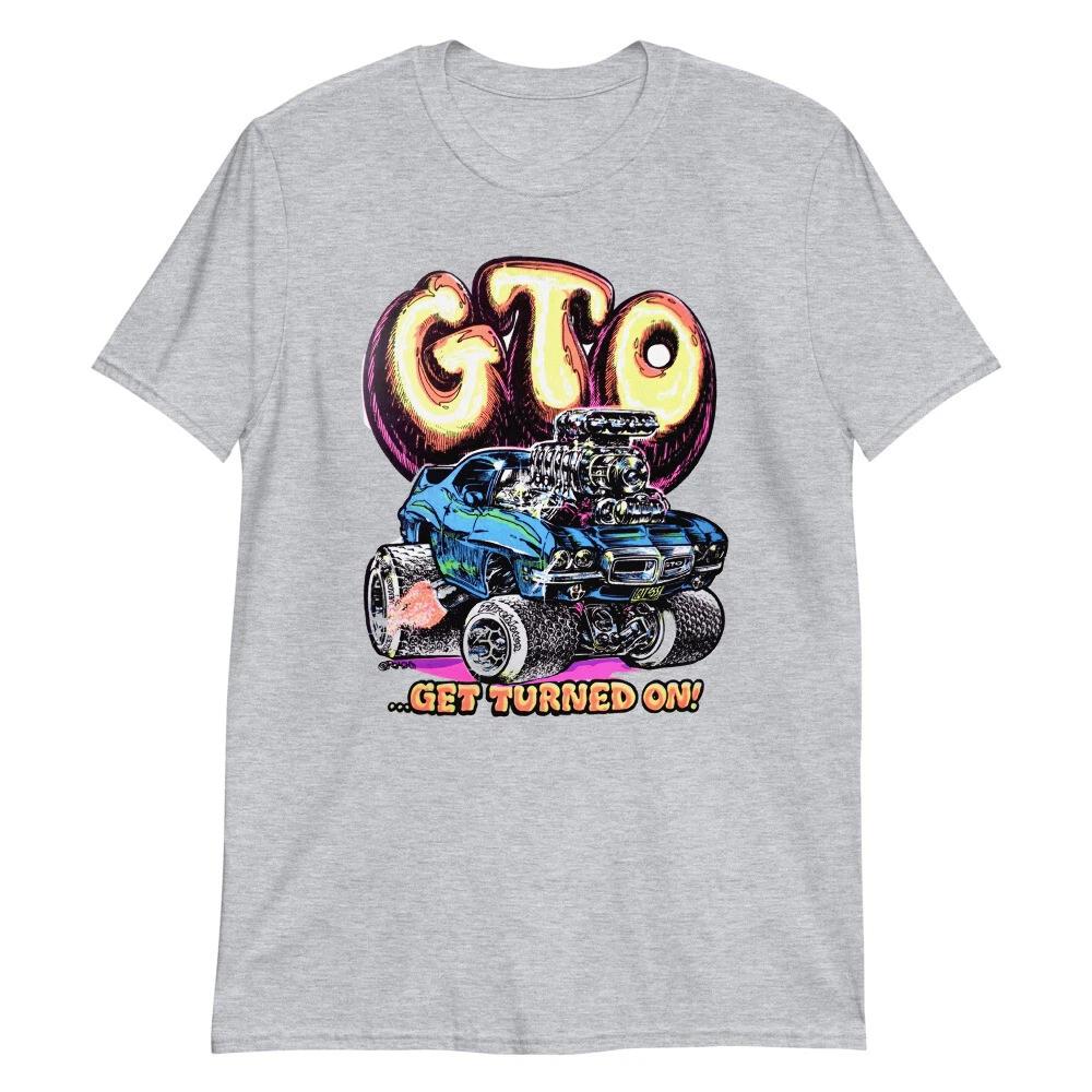 GTO VINTAGE 70 s Short-Sleeve T-Shirt, PONTIAC, MOPAR, HOT ROD, MUSCLE CARS S