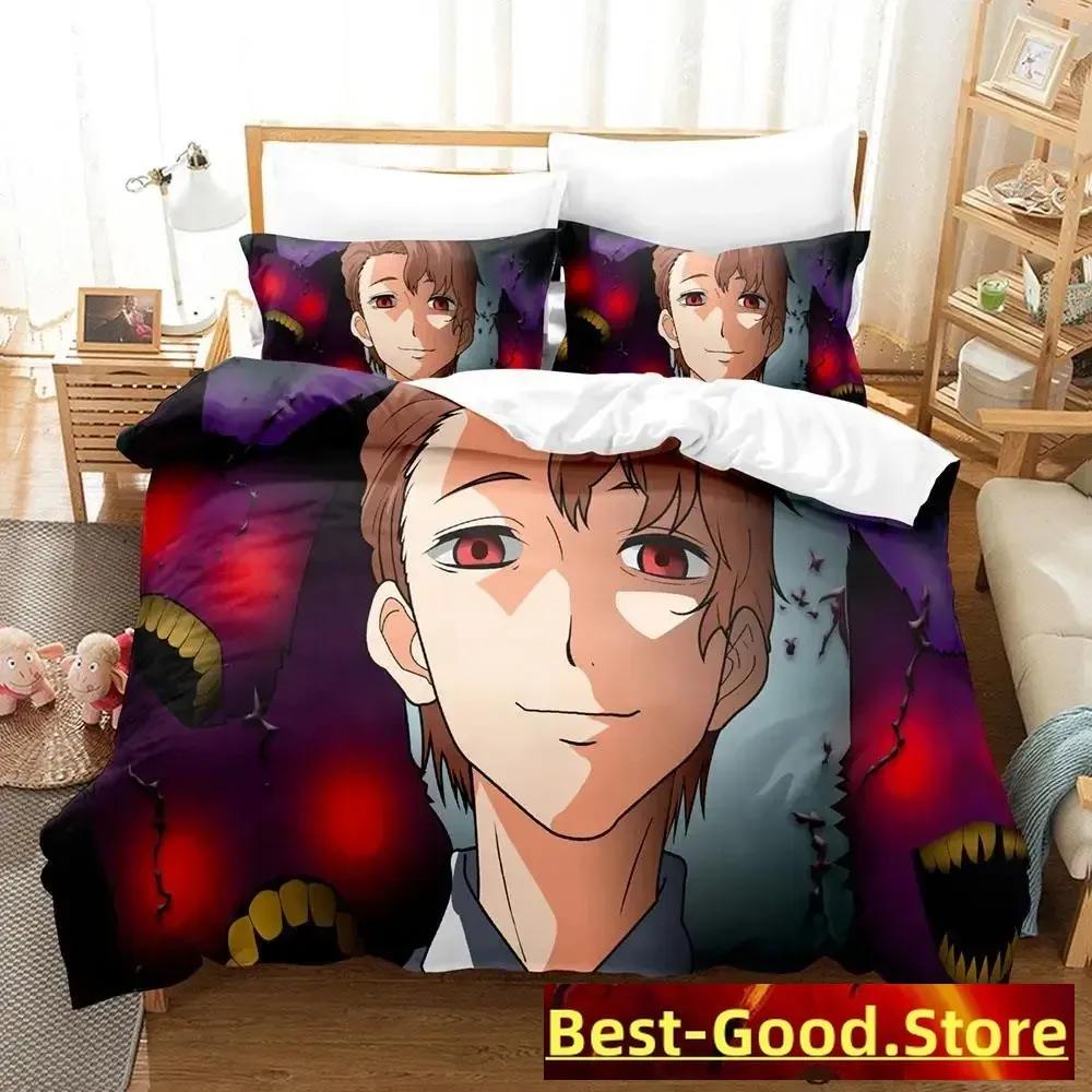 Mieruko chan Bedding Set Single Twin Full Queen King Size Bed Set Adult Kid Bedroom Duvetcover Sets Anime parure de lit Bed