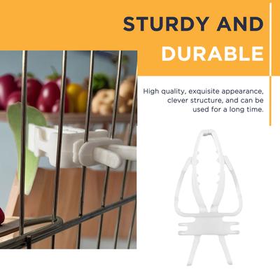 Parrot Feeding Supplies Clip Adjustable Cage Clips Bird Feeding Tools for Parrots & Finches Easy Snacking
