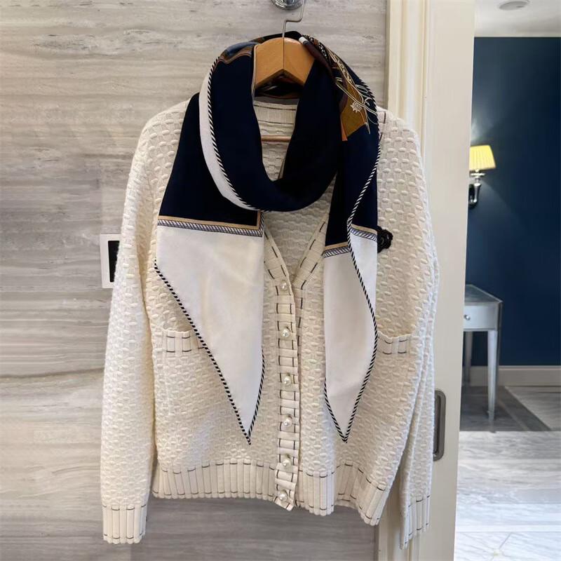 NINA SOLOR Silk Wool Scarf