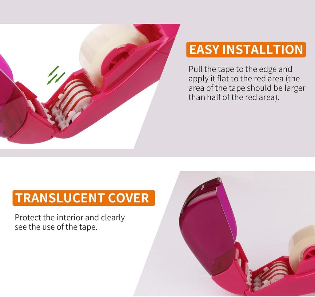 Automatisk tejphållare för inslagning av presenter Bärbar handhållen förpackningstejpkniv Med 1 rulle gratis tejp Kontorstillbehör