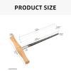 Violin/Viola Peg Hole Reamer 1:30 Taper T Handle Bridge Pin Reamer with Wood Handle Violin Making Tool Enduring