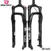 BOLANY Snow Bike Fork 20/26" Magnesium Alloy Air Fork 120mm Travel Shock Suspension 4.0 Fat Tire Fork Bike Accessories