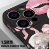 Für iPhone 17 Pro Max Hülle Kirsch-Schleifen Lippen Discokugel Weiches Silikon Lanyard Hülle Für iPhone 16 Pro Max Hülle iPhone 15 14 13 12 11 16E