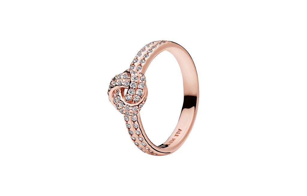 Pandora Alloy Rings Unisex Gold 180997CZ