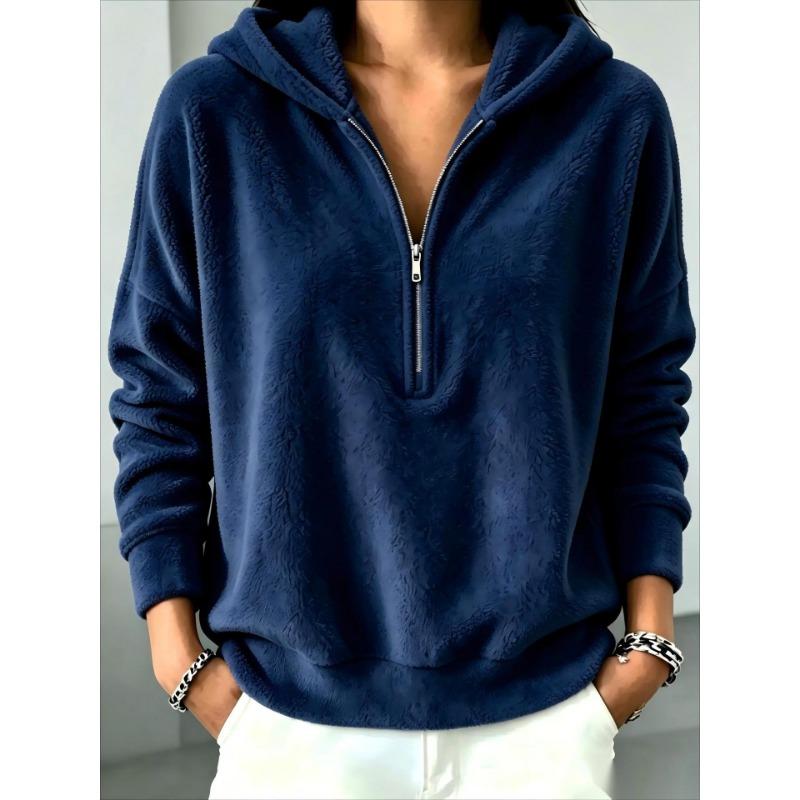 Women S Fall Winter Fleece Hooded Sweatshirt Casual