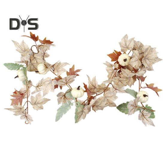 Autumn White Maple Vine Easy Care Harvest Decor Unique Design Rattan for Thanksgiving Halloween Accessories