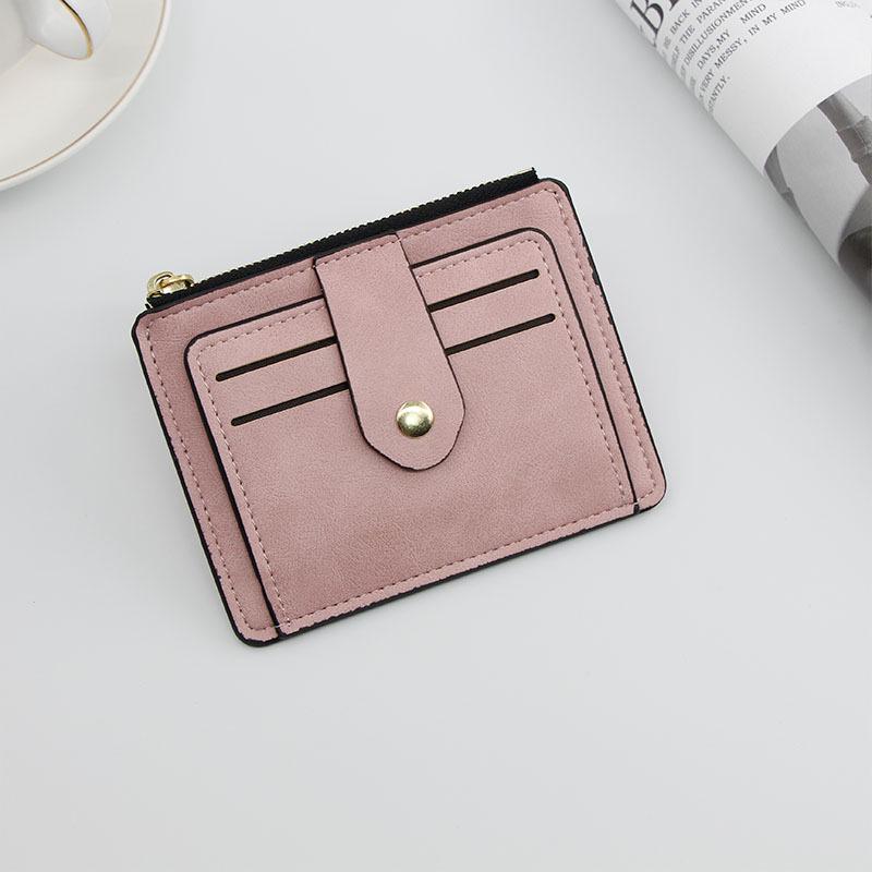Vintage Small Men's Credit ID Card Holder Wallet Male Slim Leather Wallet with Coin Pocket Brand Purse for Men Women