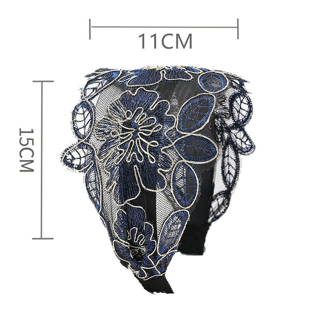 Adjustable Toothed Broadside Floral Printed Non-slip Head Hoop Hair Bands Headband Hair Accessories