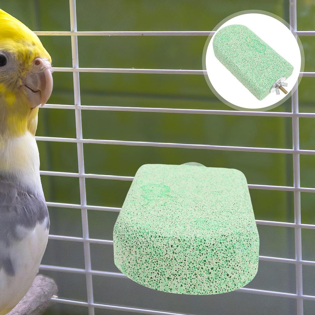 U-Shaped Parrot Stand Perch with Grinding Surface for Beak Wear Reduction Bird Cage Platform Perch for Large Birds Small Pets