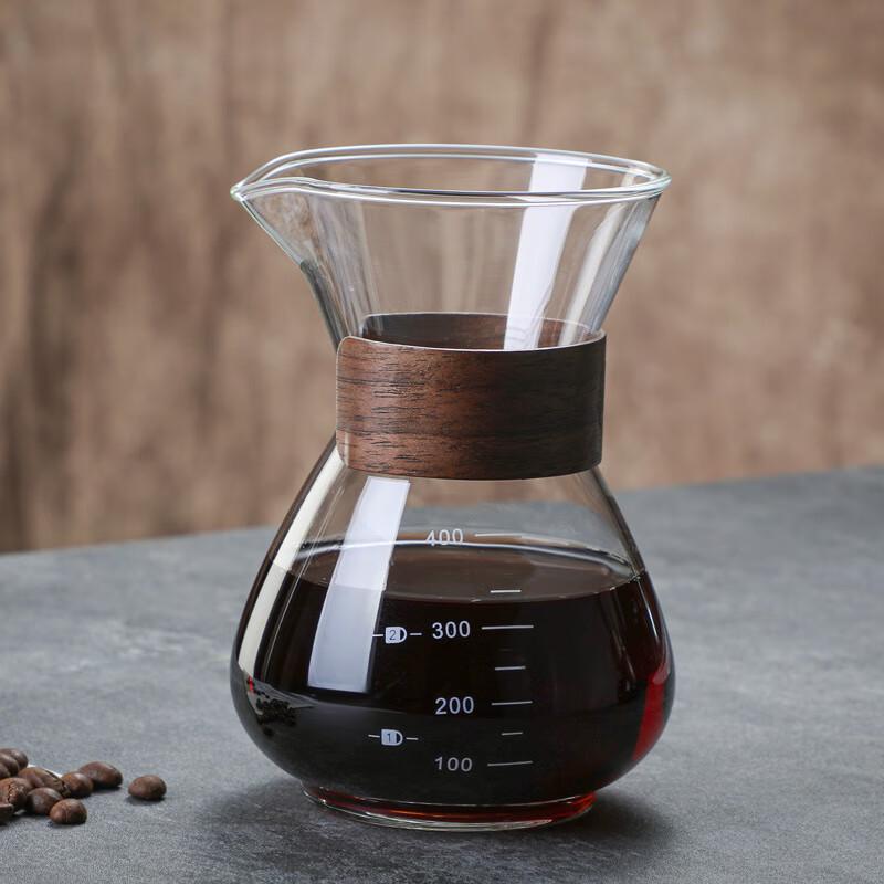 Набор стеклянных кофейников для пуровера и фильтр-воронок Shangqi