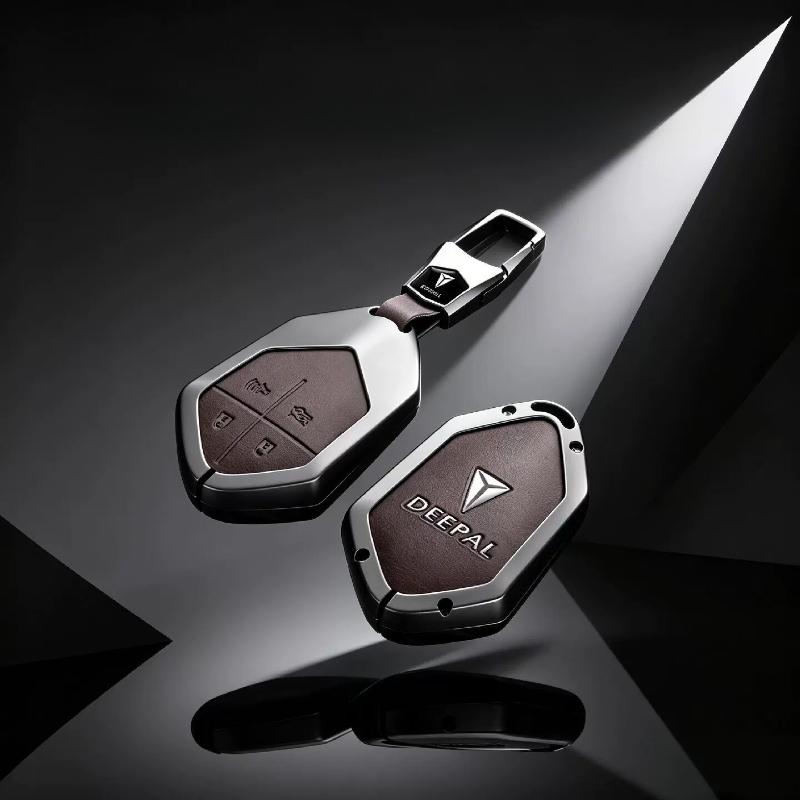 Car Key Fob Cover Case Leather For Changan Deepal S07 S05 Premium Electric Vehicle Key Case Protector Shell Buckle Cover