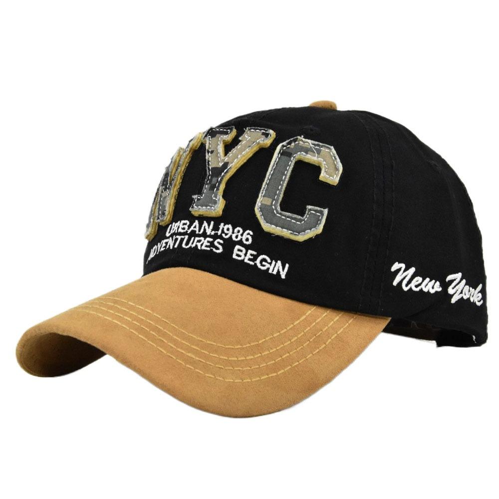3d Embroidered Baseball Cap Nyck Embroidered Baseball Cap Wide Brim Duckbill Cap Dome Visor Cotton Unstructured
