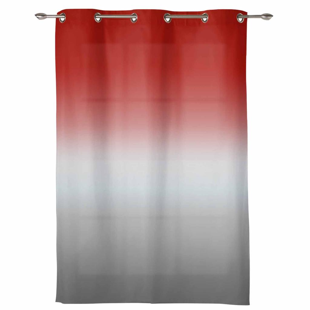 Rot Grau Farbverlauf Abstrakt Vorhänge für Schlafzimmer Wohnzimmer Drapierungen Küche Kinderzimmer Fenstervorhang Modern Heimdeko