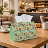 1pc Playful Fruit Art Tissue Box - Strawberry Lemon Berry Napkin Storage Box, Suitable for Rolls/Facial Tissues/Single Sheets, Multi-Functional Storag