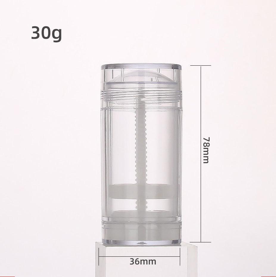 30/50/75g Schwarzes festes Cremetiegel-Drehstift, Deodorant-Balsam-Behälter mit großem Fassungsvermögen, Leerer Stick für Haarwachs Lippenbalsam