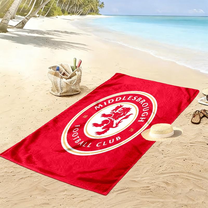 Middlesbrough Handtuch, Großes Weiches Schnelltrocknendes Handtuch für Strand Camping Schwimmen