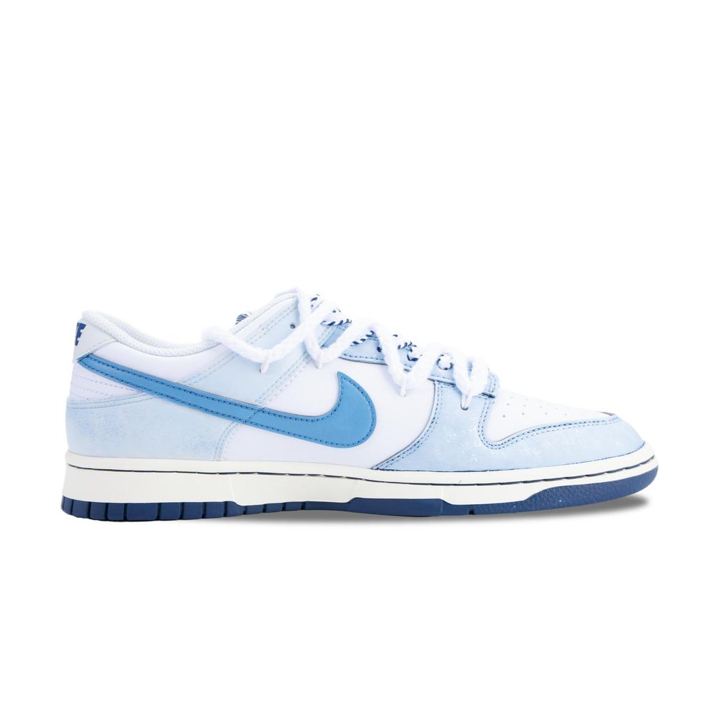 Nike Dunk Whispering Dusty Blue Abriebfest Niedrig geschnittene Skateboard-Schuhe Herren Weiß Blau IM2222-101(Team836-)