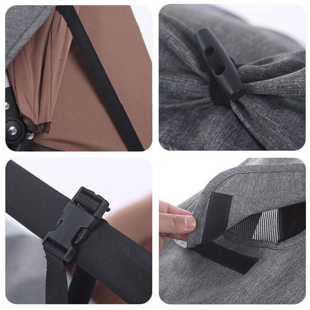 Daszek przeciwsłoneczny do wózka dziecięcego Pokrowiec na wózek Ochrona przed deszczem i UV z regulowanym paskiem mocującym do podróży na świeżym powietrzu codziennie
