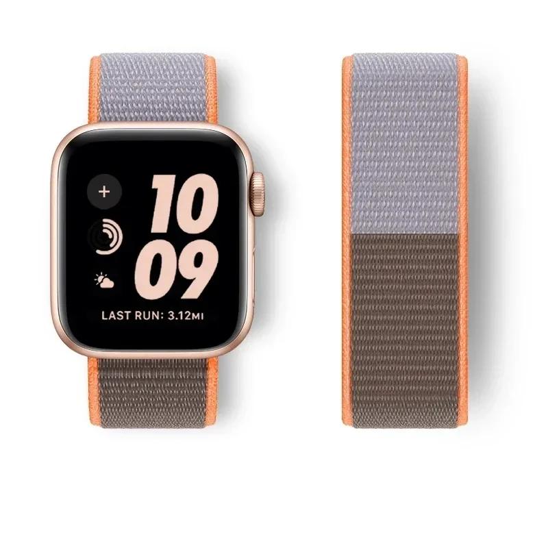 Nylonarmband für Apple Watch Armband 45mm 44mm 42mm 41mm 49mm 40mm 44 mm Handgelenk Armband Correa iwatch Serie 8 9 7 6 5 4 3 SE Ultra2