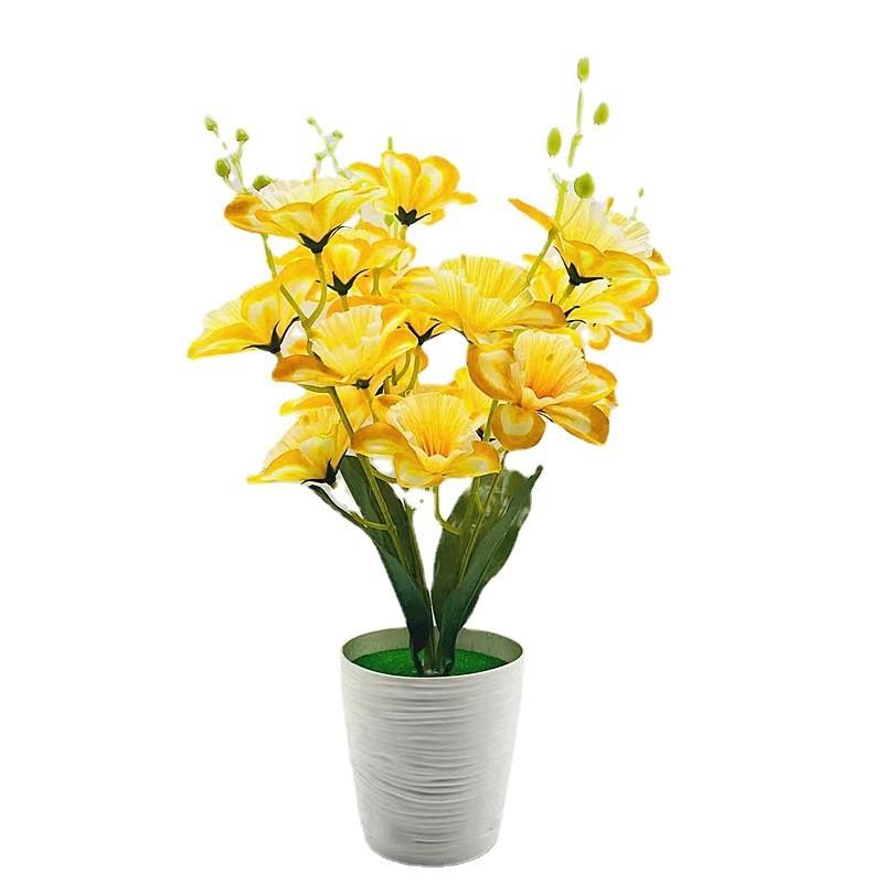 Potted Simulation Daffodils Artificial Artificial Flowers And Bonsai Plants