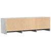 TV Stand with LED Lighting Concrete Grey 140 X 34 X 40 Cm Particleboard