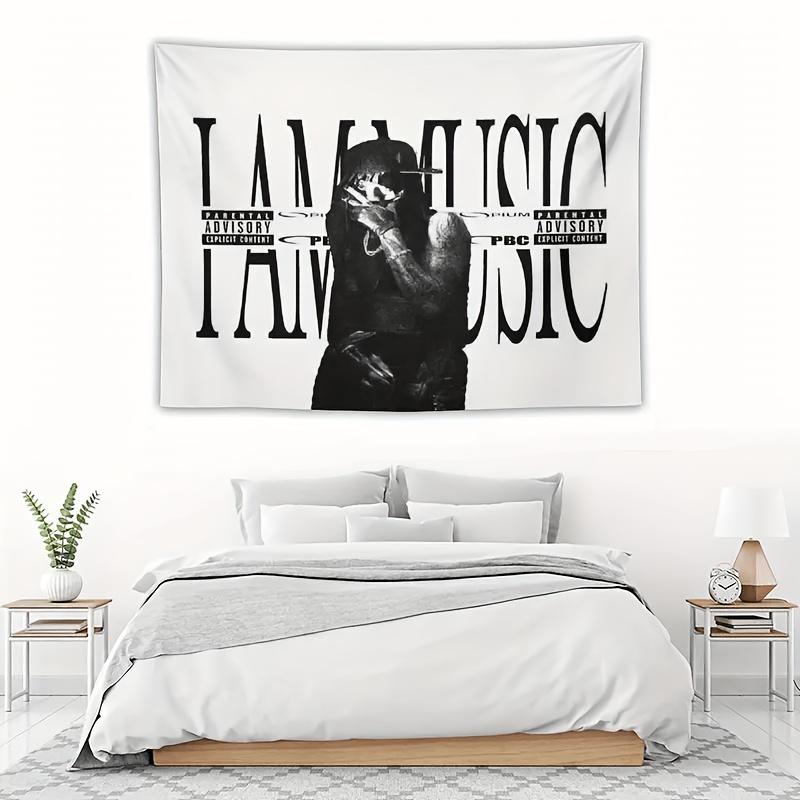 

VIKAMA HipHop Style Music Statement Tapestry Suitable For Bedrooms Offices Living Rooms Dormitories And Home Decor 74x94cm(29x37in)