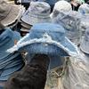 Frühling und Herbst Krempe Raw Edge Gewaschener Denim Fischerhut Damen Frühling und Sommer Outdoor Sonnenschutz Waschbeckenhut