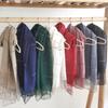 Elegant Women's Plaid Silk Scarf - Spring/Summer Shawl