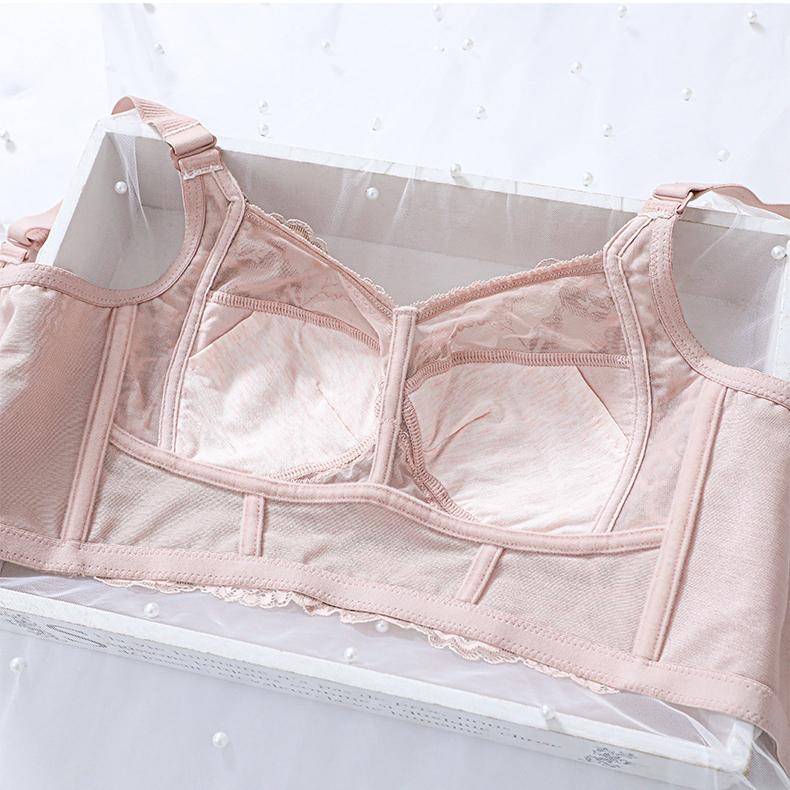 Wire Free Women's Full Coverage Non-Foam Lace Bra 34 36 38 40 42 B C D E F Push Up Bra Lace Bra