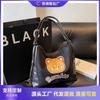 New Fashionable Cute Bear Shoulder Bag Women's Casual Tote Bag Large Capacity Double Shoulder Bag