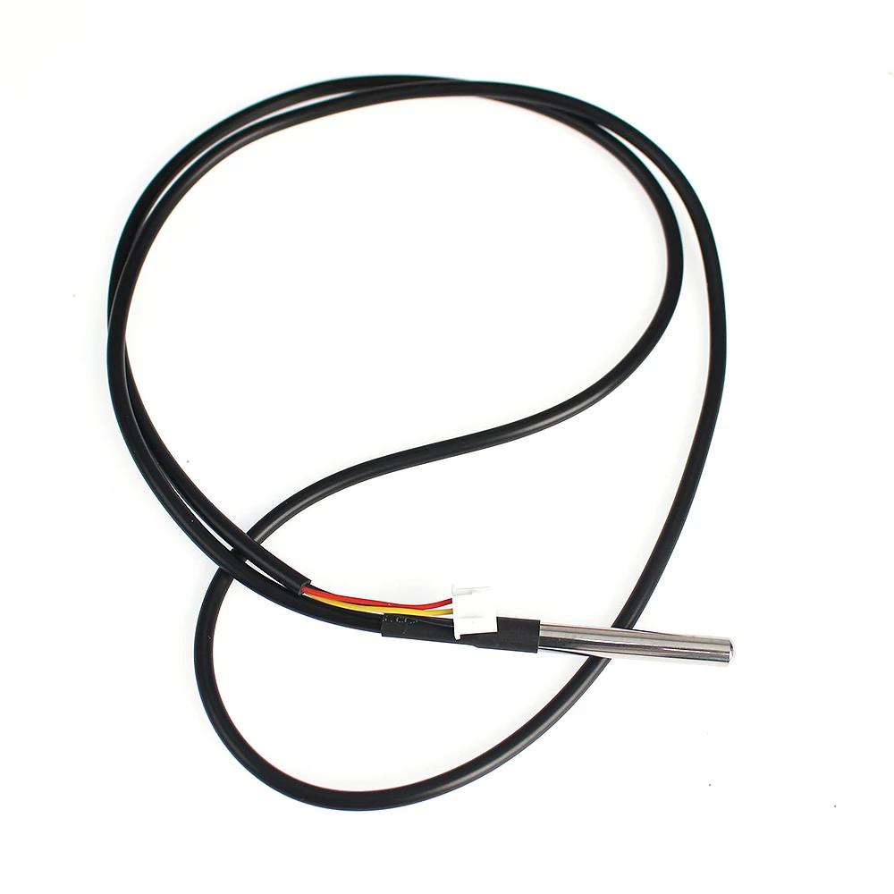 1/2pcs DS18B20 Temperature Probe Temperature Sensor 1M/2M/3M Waterproof DS 18b20 Stainless Steel Package 18B20 100cm/200cm/300cm