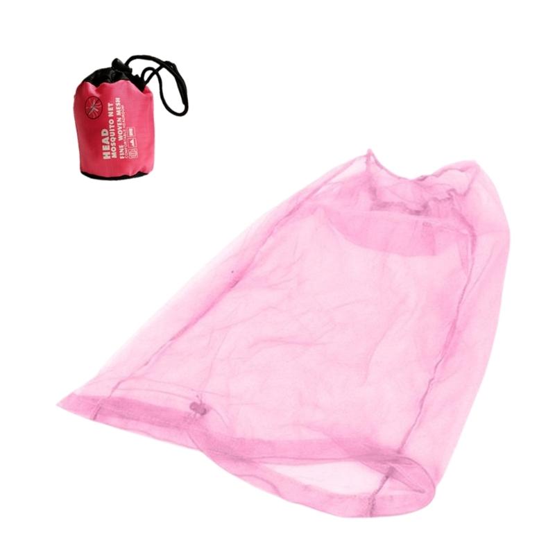 Mosquito Head Net Fine Mesh Insect Netting Head Net Hat Anti-Mosquitos Fishing Mesh Cap Camping Durable Protective Cover