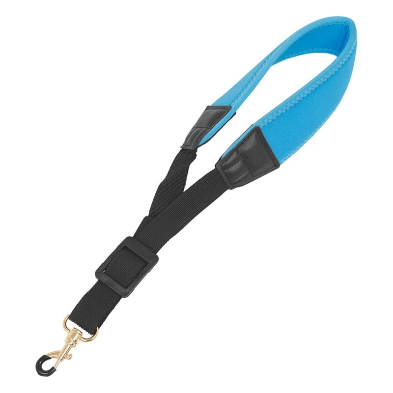 Saxophone Nylon Neck Strap with Thick Soft Padded Adjustable Buckle Black Hook for Baritone Alto Tenor Soprano Sax