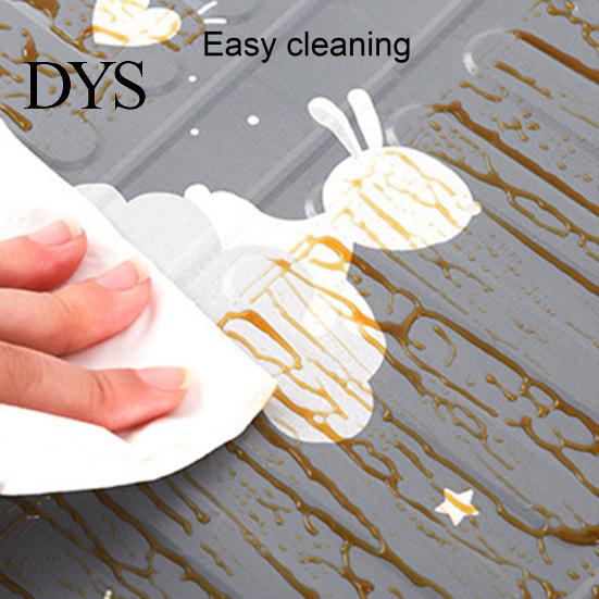 Stove Top Baffle Plate Cartoons Animal Print Grease Proof Aluminum Splatter Board Foil Gas Folding Cover for Kitchen Anti-Splatter Screen