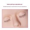 Realistic Silicone Mannequin Head for Eyelash Extension Practice with Removable Eyelids