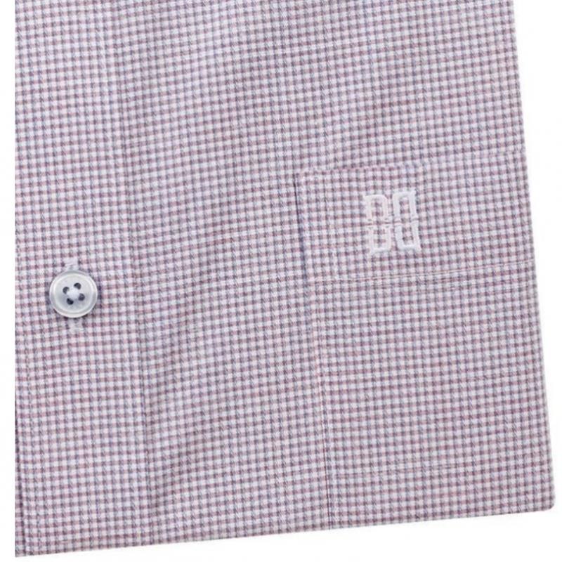 Daks 26 Year Ss Linen Blend Micro Summer Short Sleeve Regular Fit dreSs Shirt D3