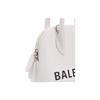 Balenciaga Ville Logo Print Calfskin Shell Bag Women Handbags White 550646-0OTN3-9060