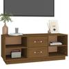 Vidaxl Szafka Pod Tv, Miodowy Brąz, 100X34X40 Cm, Lite Drewno Sosnowe